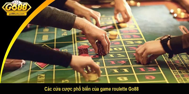 Các cửa cược phổ biến của game roulette Go88